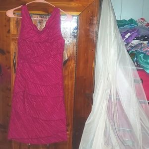 SUZI CHIN 👗👡 fuschia party dress size 8 never worn